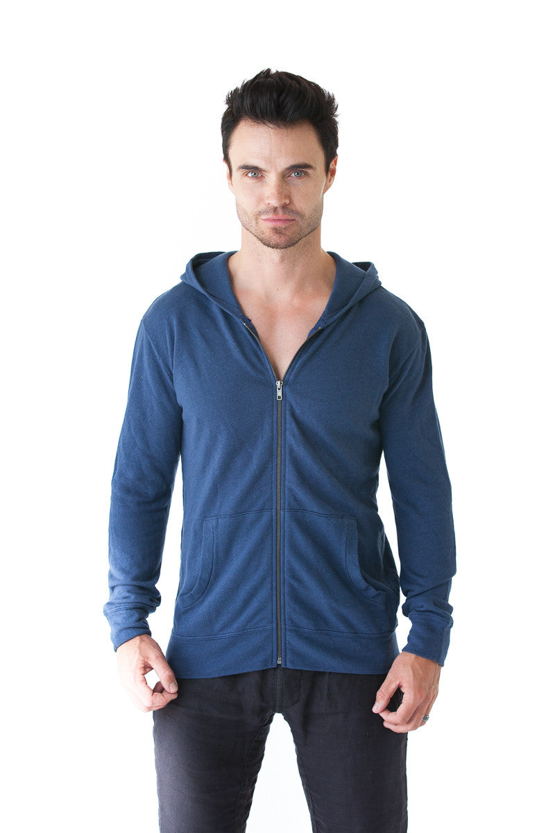 Malibu Surfboards Signature Hoodie in Soft Blue