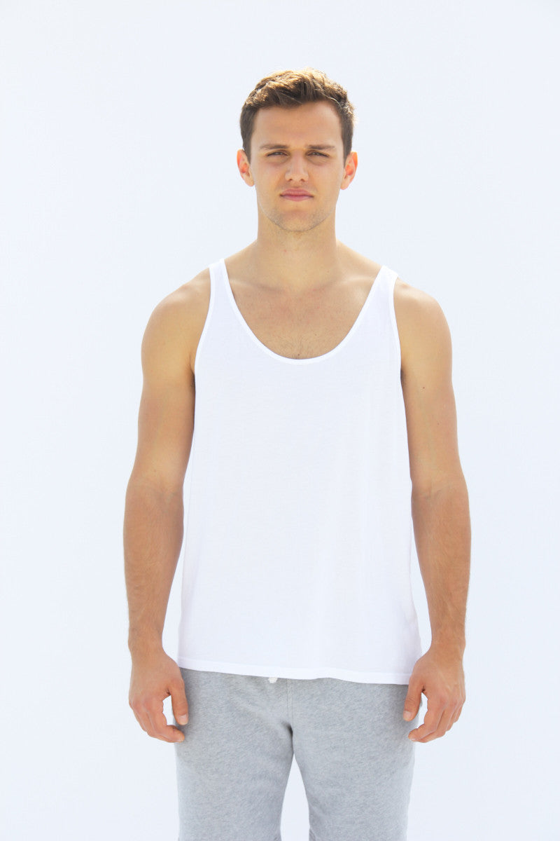 Malibu Surfboards Muscle Tank (White)