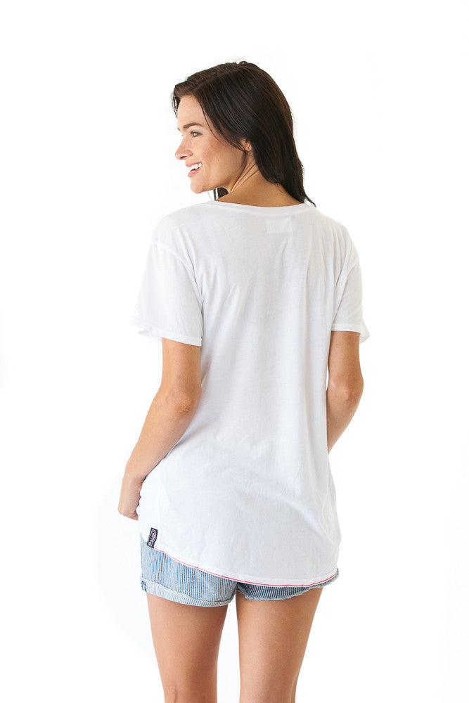 Women's Signature Boyfriend Tee (White)