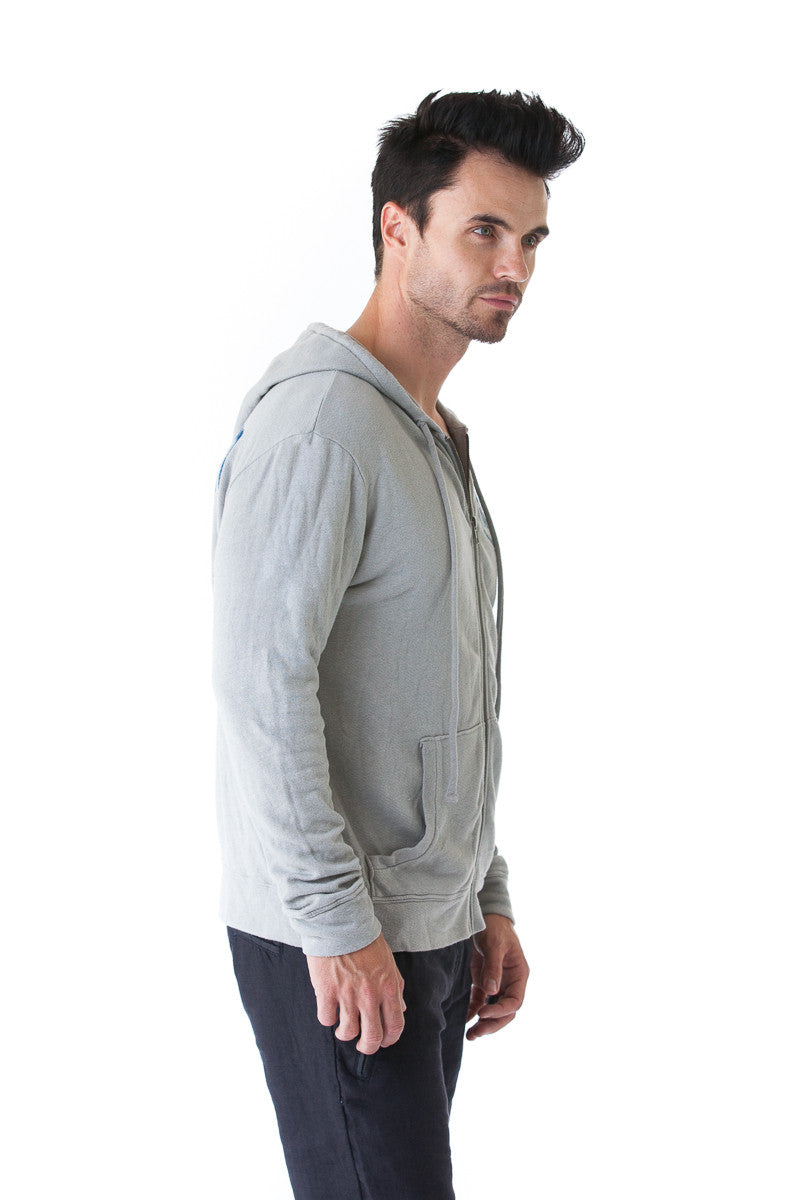 "Respect The Locals" Hoodie in Dove Grey